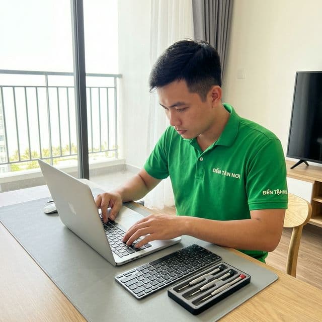 Kỹ thuật viên ĐẾN TẬN NƠI thay bàn phím laptop tại nhà Đà Nẵng