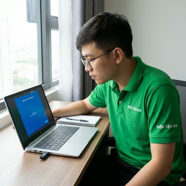 Kỹ thuật viên ĐẾN TẬN NƠI cài Windows 11 cho laptop tại Đà Nẵng