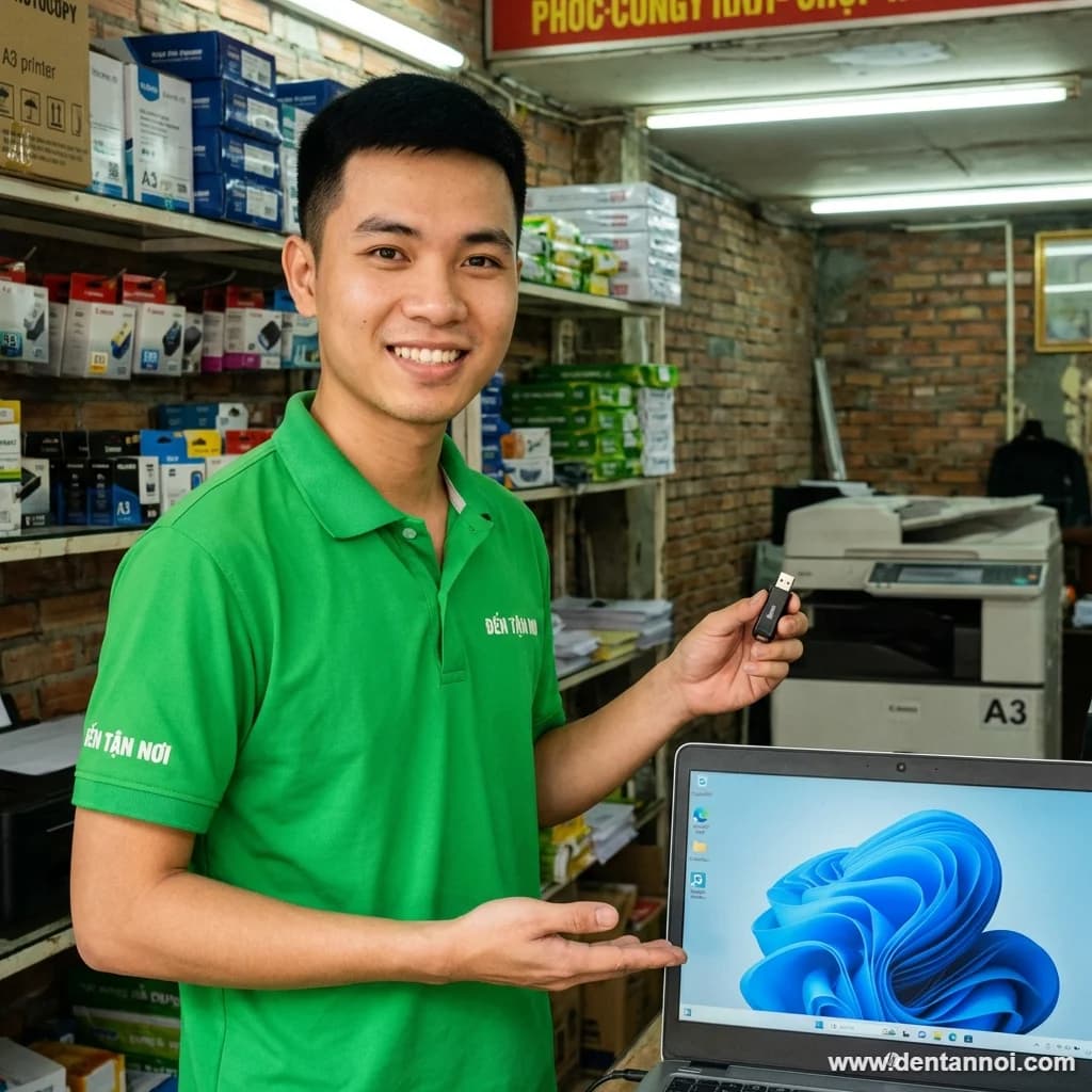 Kỹ thuật viên ĐẾN TẬN NƠI hoàn tất cài Win, desktop Windows sạch sẽ tại nhà phố trung tâm Đà Nẵng ở quận Hải Châu