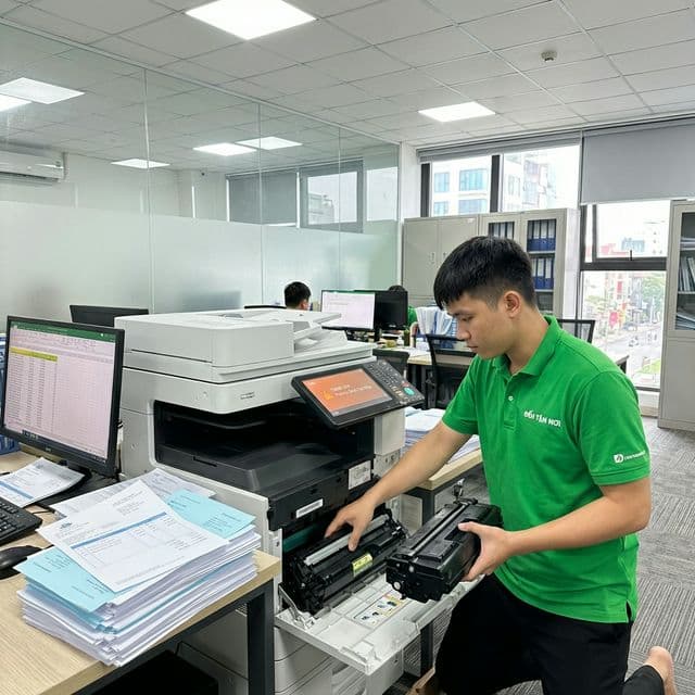 Đang in gấp bị hết mực: xử lý nhanh tại chỗ