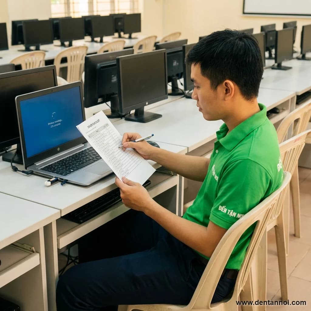 Kỹ thuật viên ĐẾN TẬN NƠI cài driver trên Device Manager tại văn phòng startup ở Cẩm Lệ, Đà Nẵng