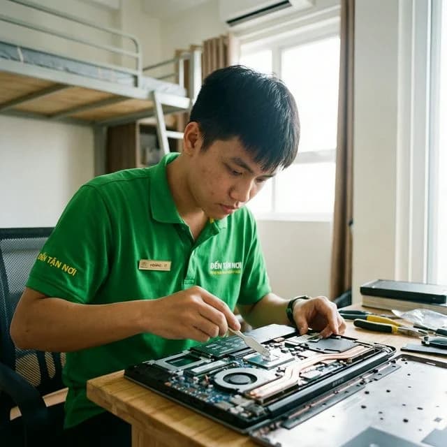 Kỹ thuật viên ĐẾN TẬN NƠI thay keo tản nhiệt và vệ sinh quạt tản nhiệt tại quận Hải Châu